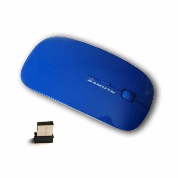 Raton Optico Kl Tech Wireless Vuelo Azul